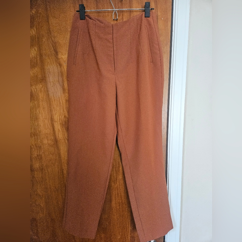 Women's Orange Tapered Pants